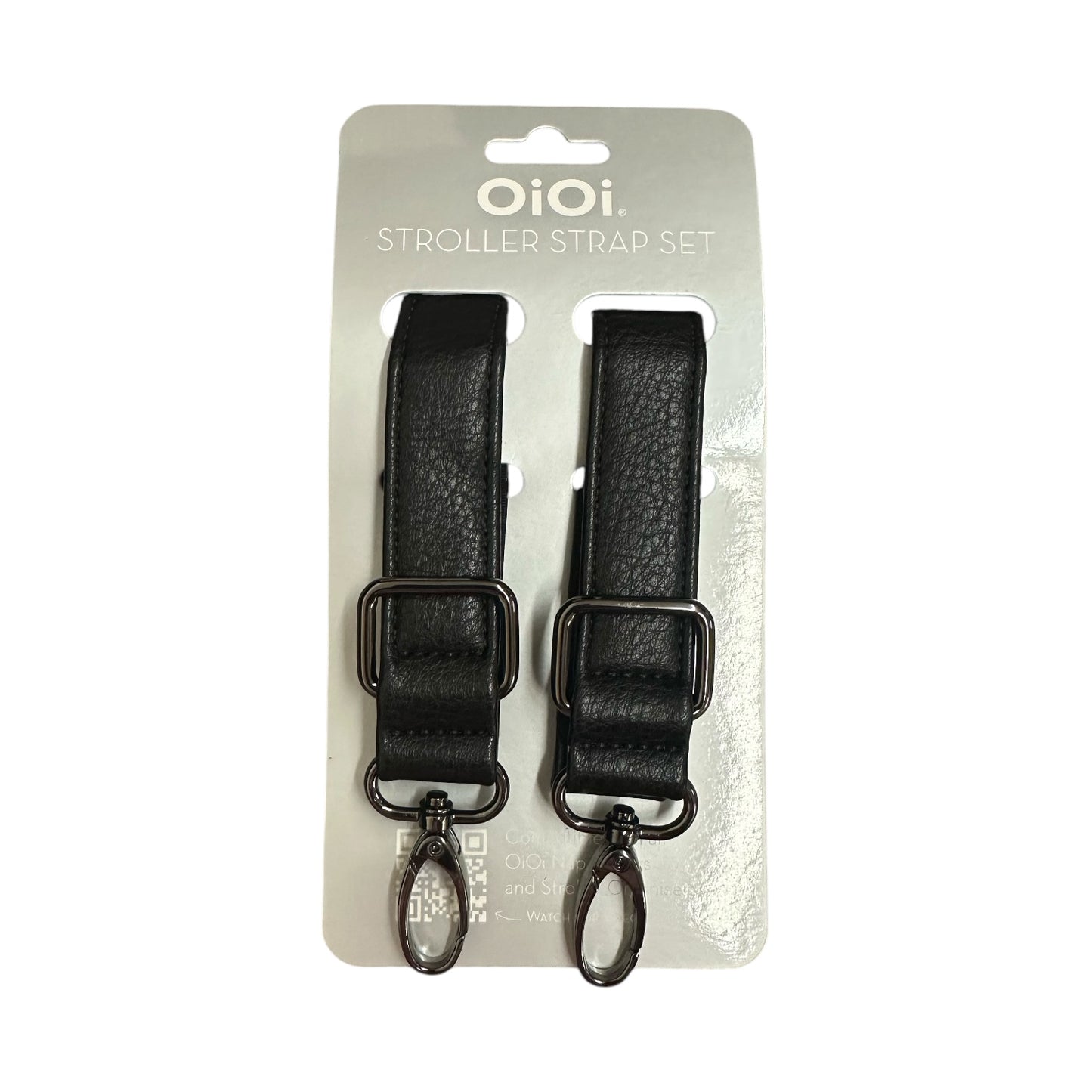 Vegan Leather Stroller Strap Set