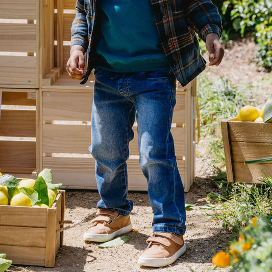 Boys Pull On Denim Jeans