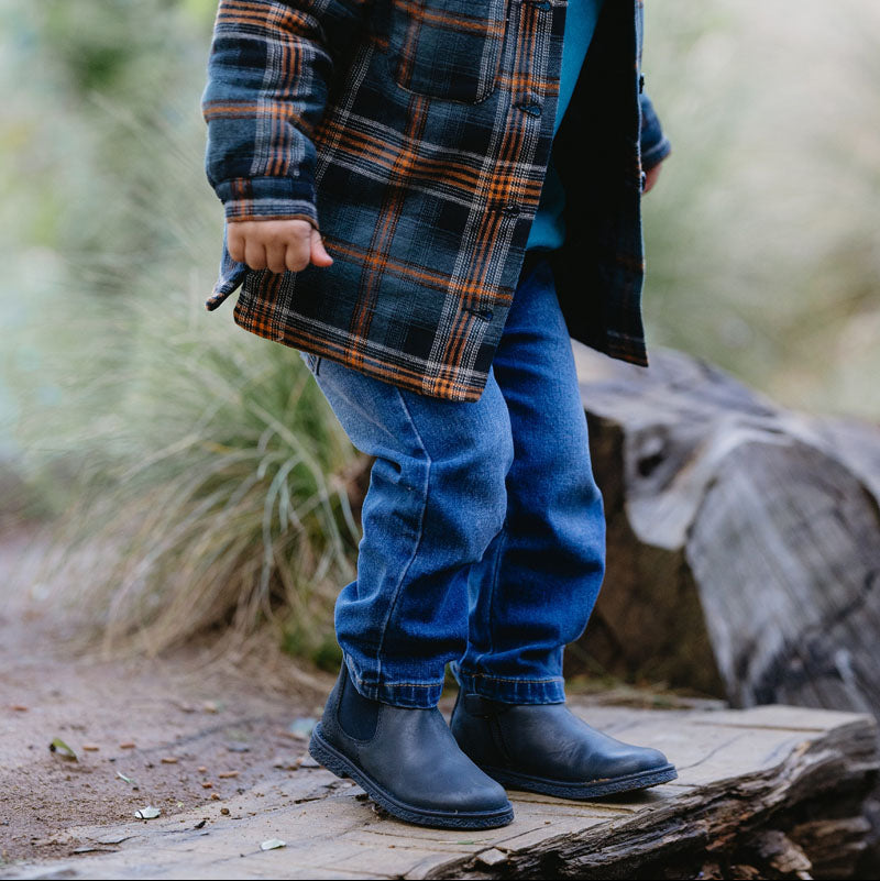 Boys Pull On Denim Jeans