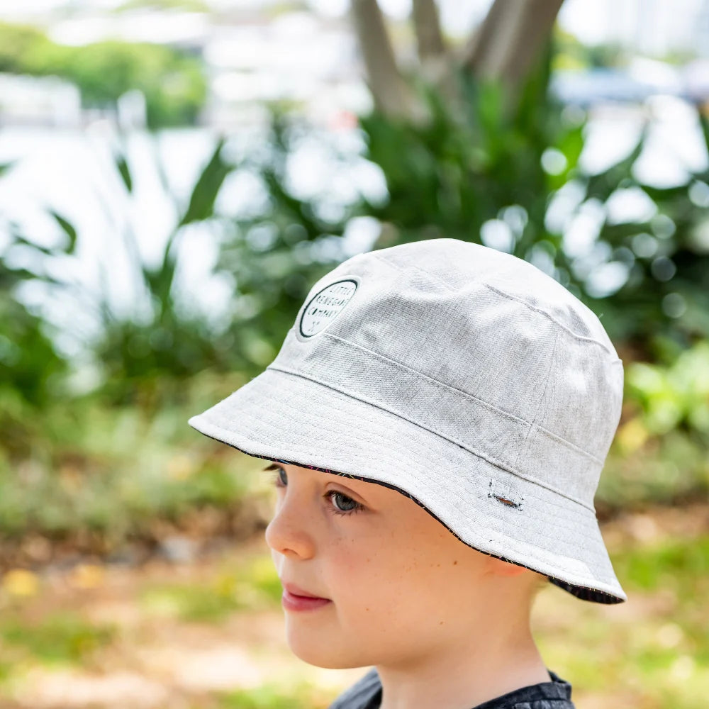 Retro Reversible Bucket Hat- 4 Sizes