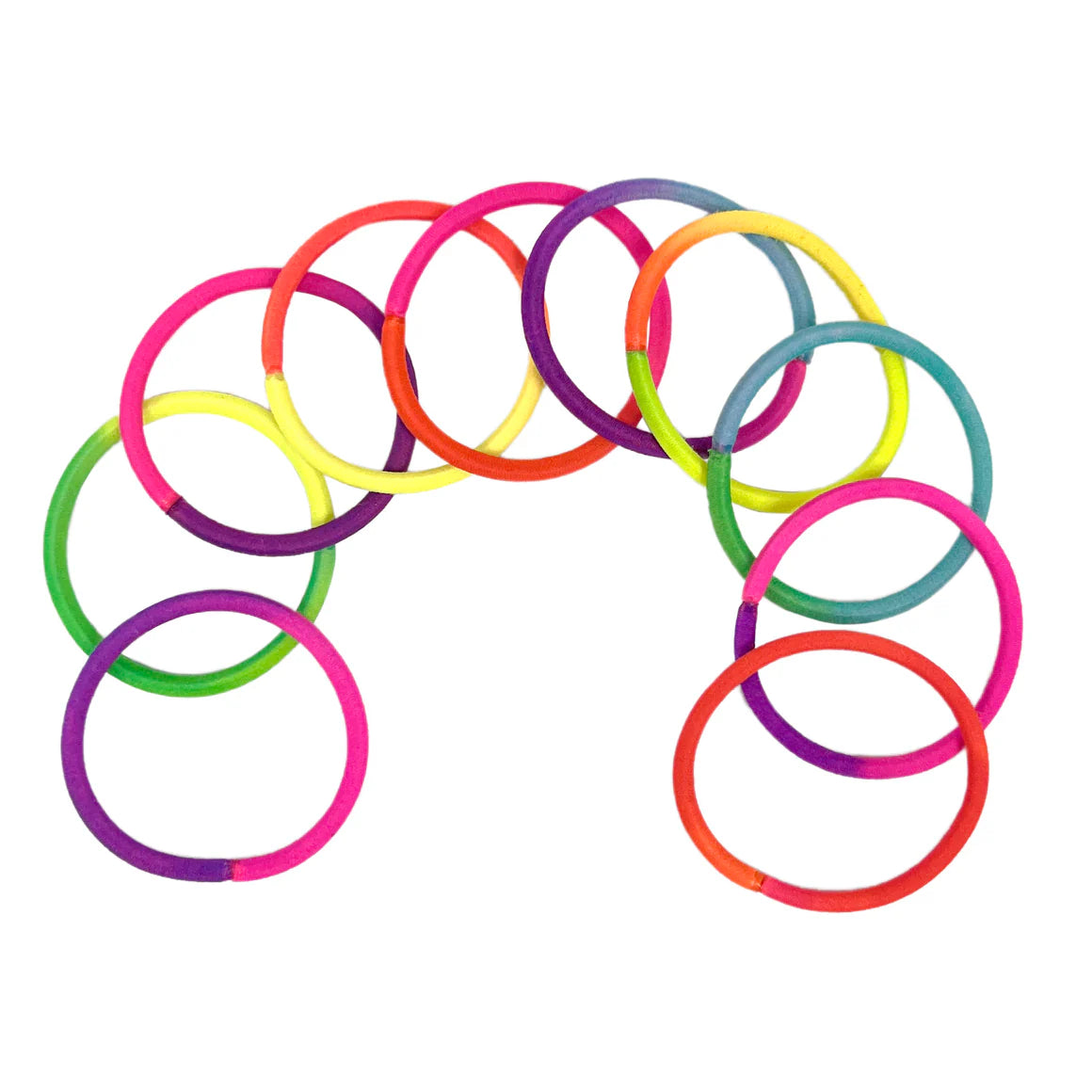 Two-Tone Hair Elastics