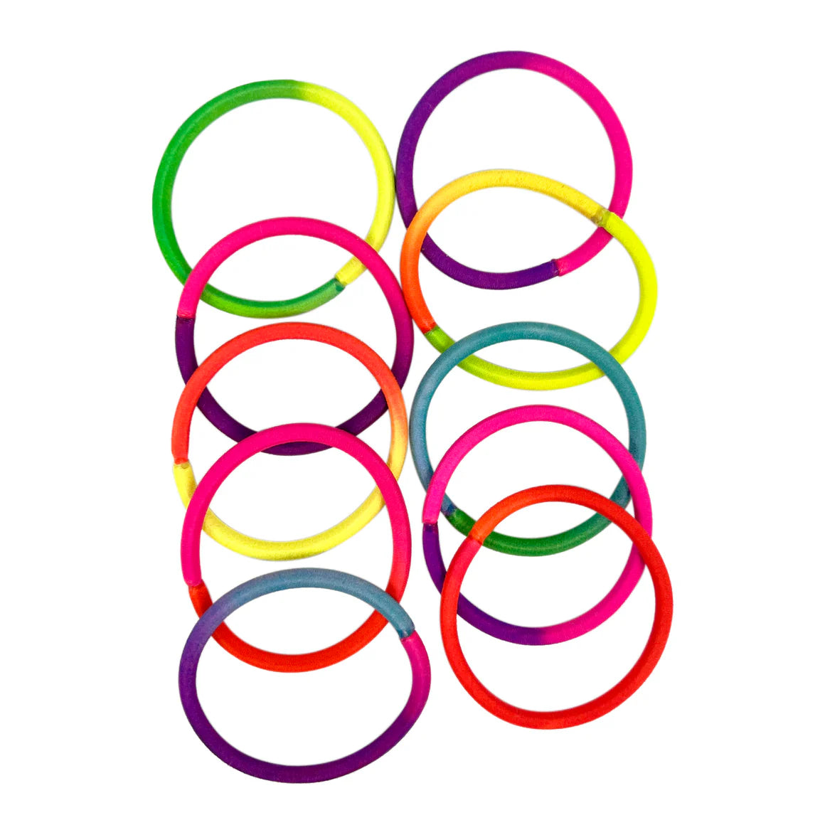 Two-Tone Hair Elastics