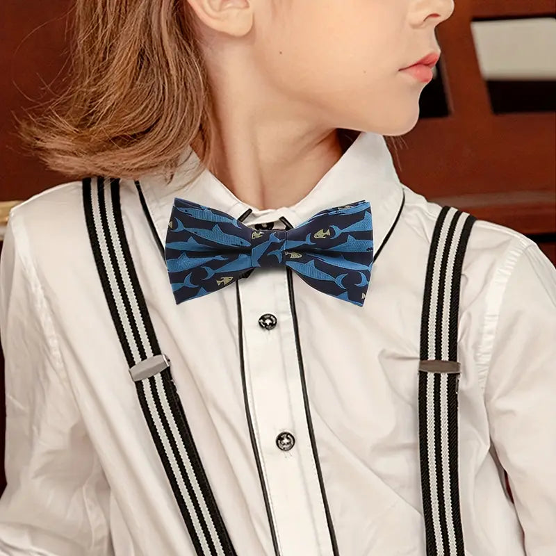 Boys Gentleman Bow Tie- Shark