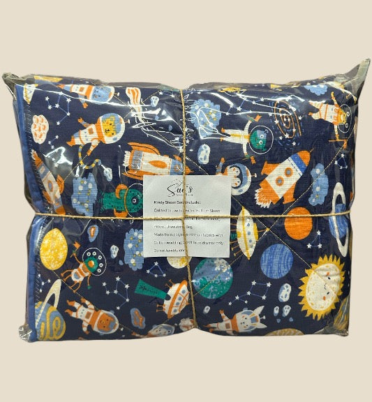 Kindy Sheet Set- Space