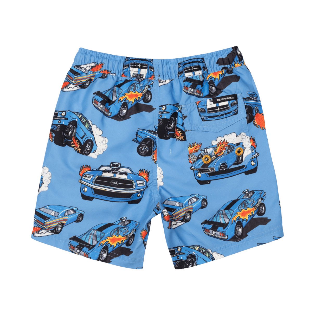 Blue Car Board Shorts