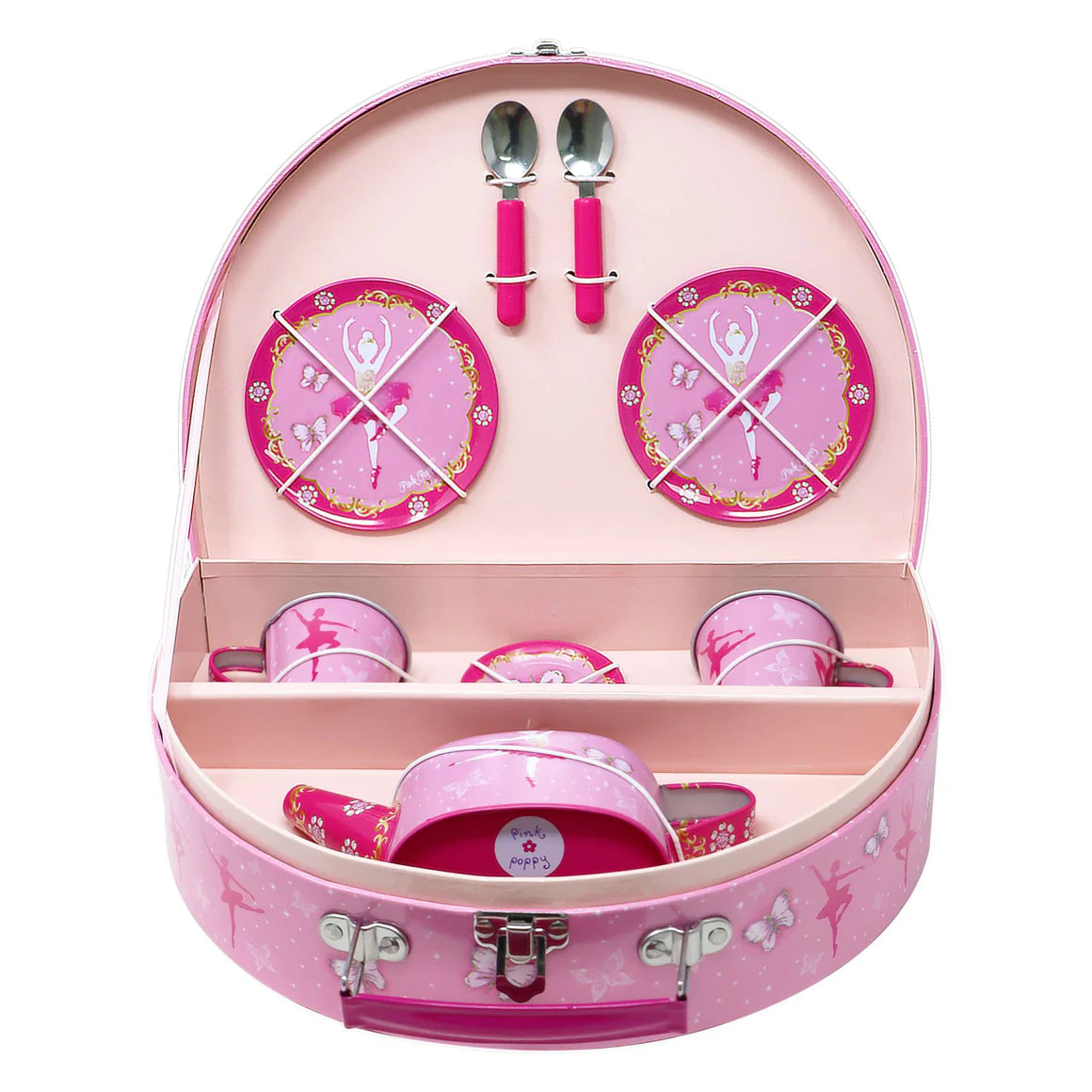 Butterfly Ballet Tin Tea Set