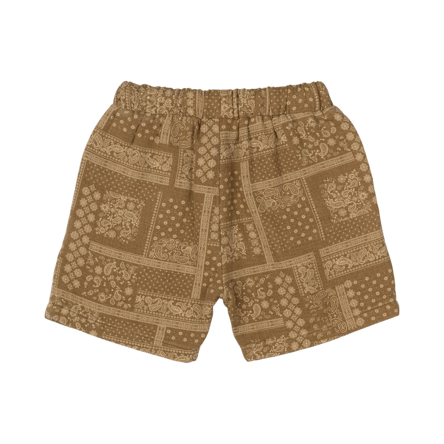 Brown Paisley Shorts