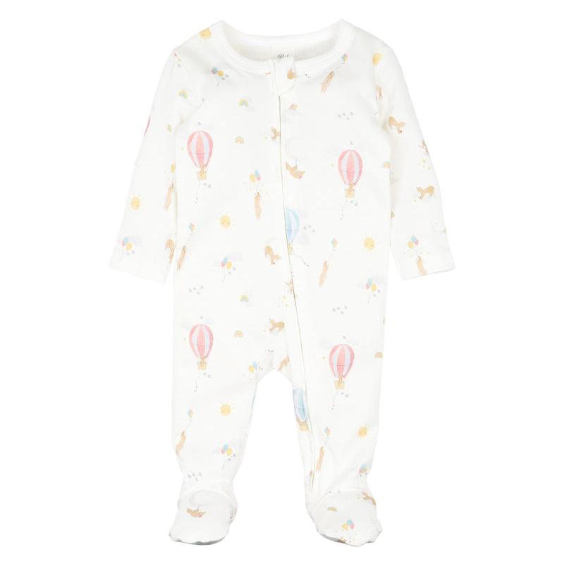 Morgan Print Long Sleeve Zip Onesie