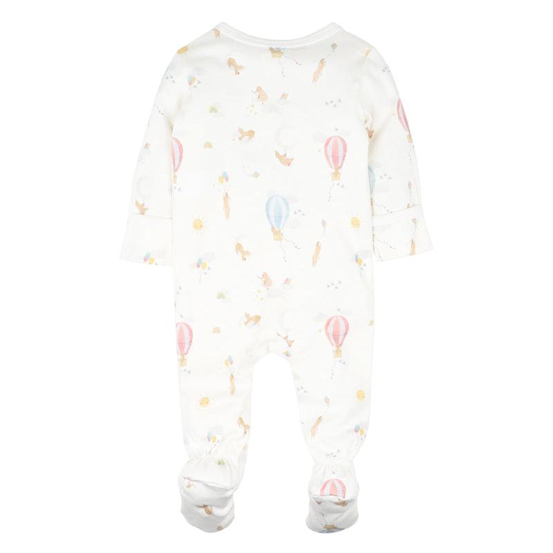 Morgan Print Long Sleeve Zip Onesie