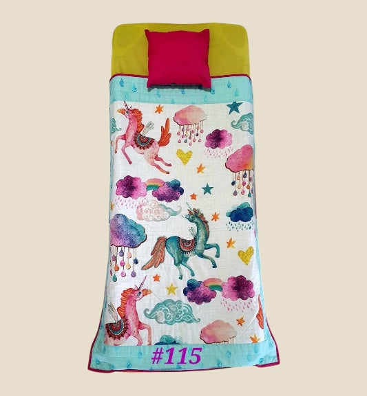 Kindy Sheet Set- Unicorns & Rainbows
