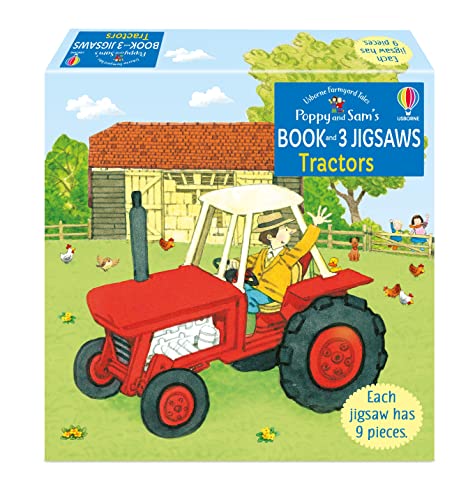 Usborne Book & Jigsaws- Tractors