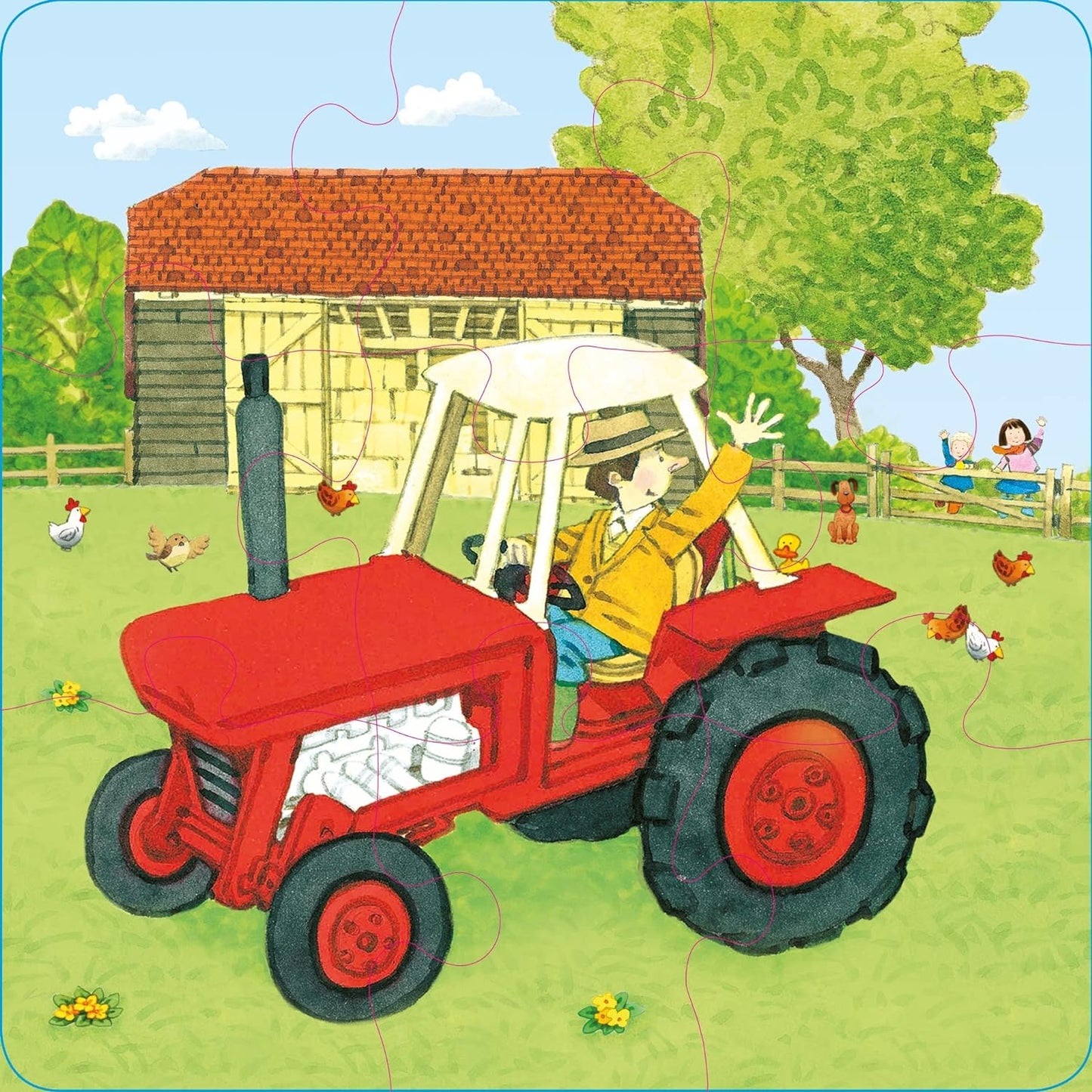 Usborne Book & Jigsaws- Tractors