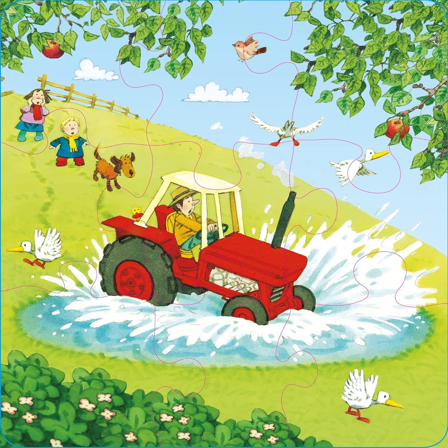 Usborne Book & Jigsaws- Tractors