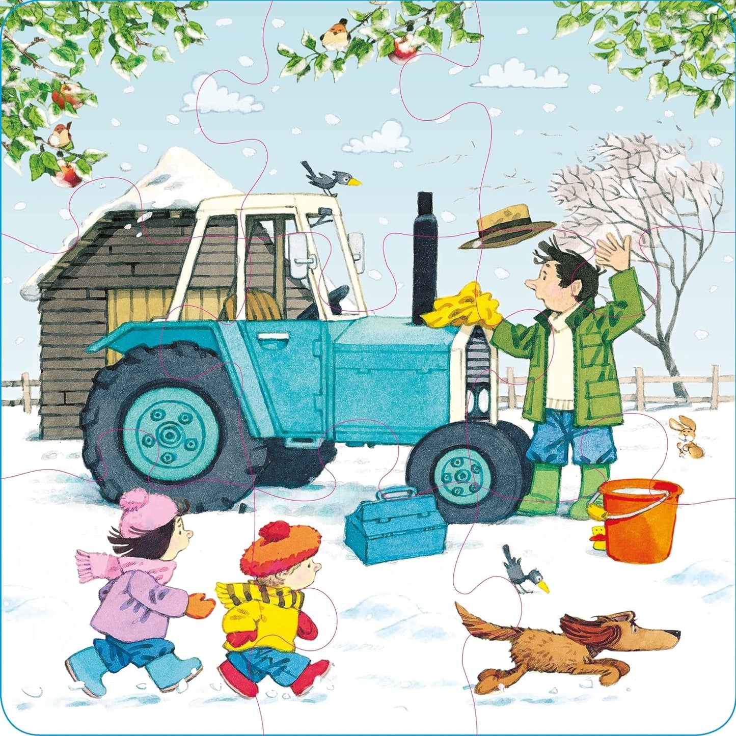 Usborne Book & Jigsaws- Tractors