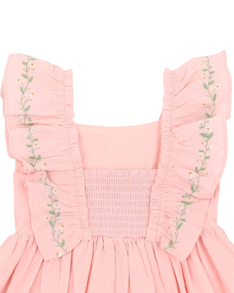 Tess Emb Frill Dress