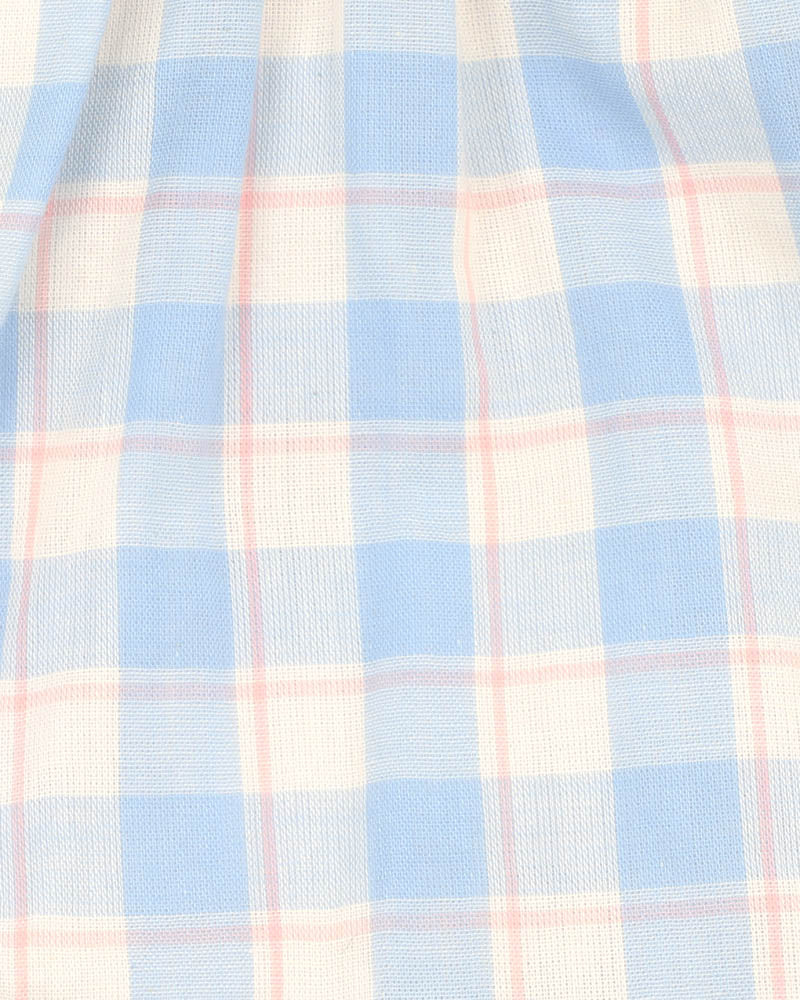 Bonnie Check Organic Bodysuit