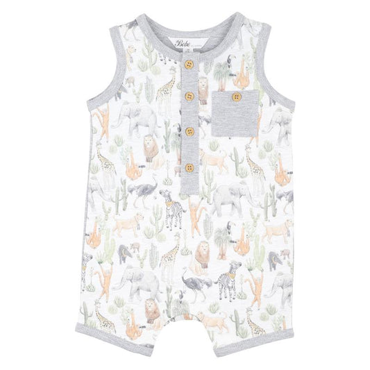 Ellis Print Lion Cub Romper