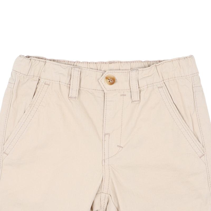 Beige Pocket Shorts