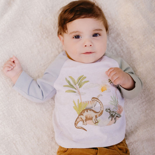 Isaac Dinosaur Long Sleeve Tee