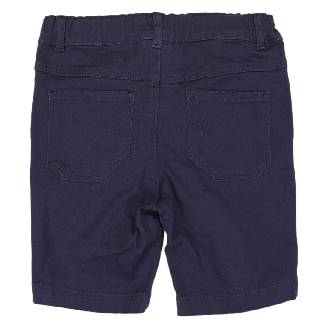 Stretch Cotton Twill Short- Navy