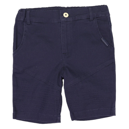 Stretch Cotton Twill Short- Navy