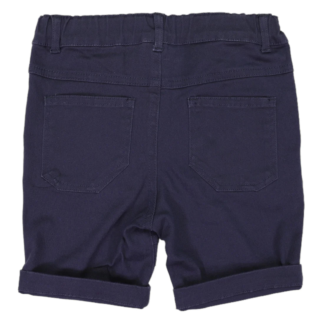 Stretch Cotton Twill Short- Navy