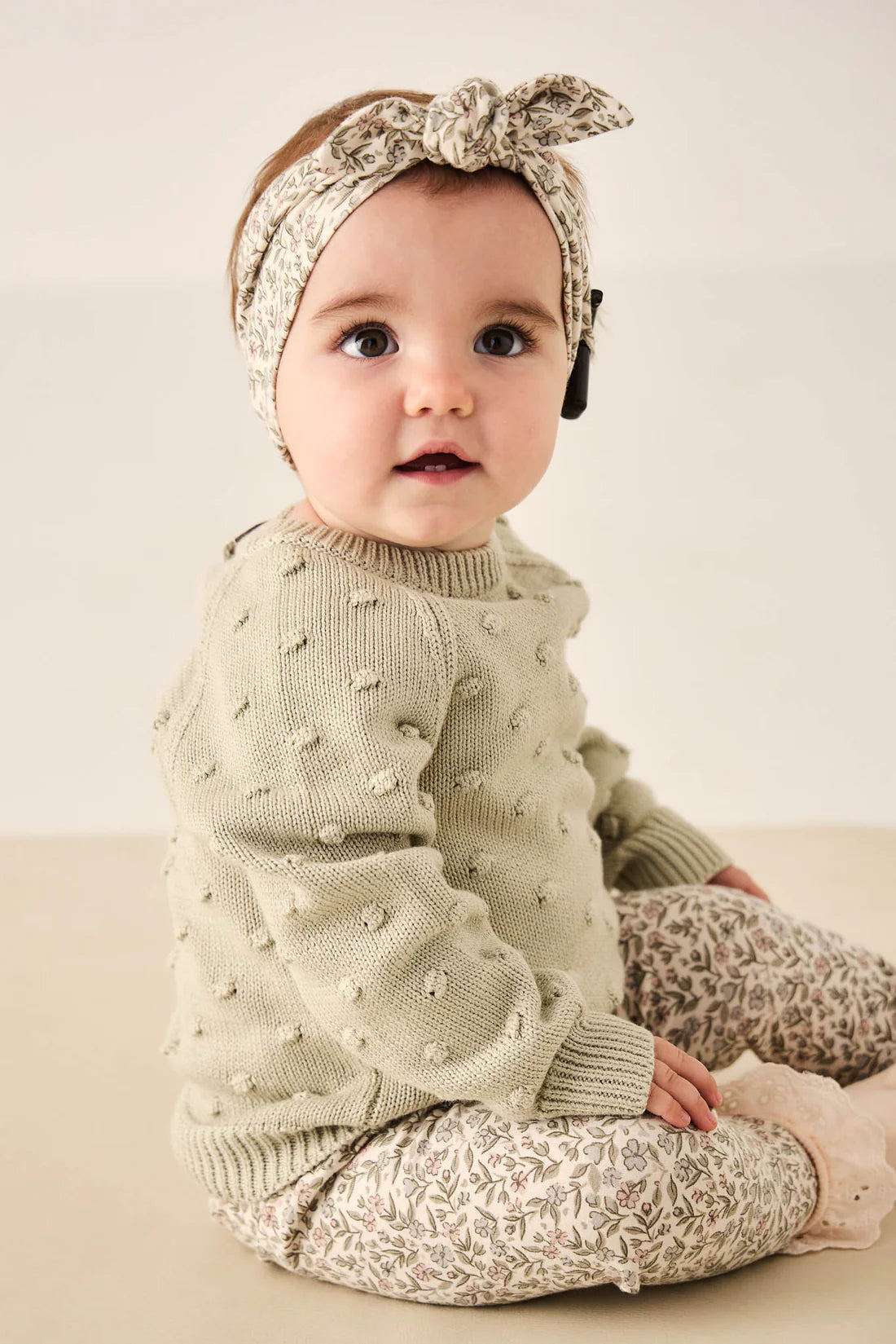 Organic Cotton Headband- Ariella Eggnog