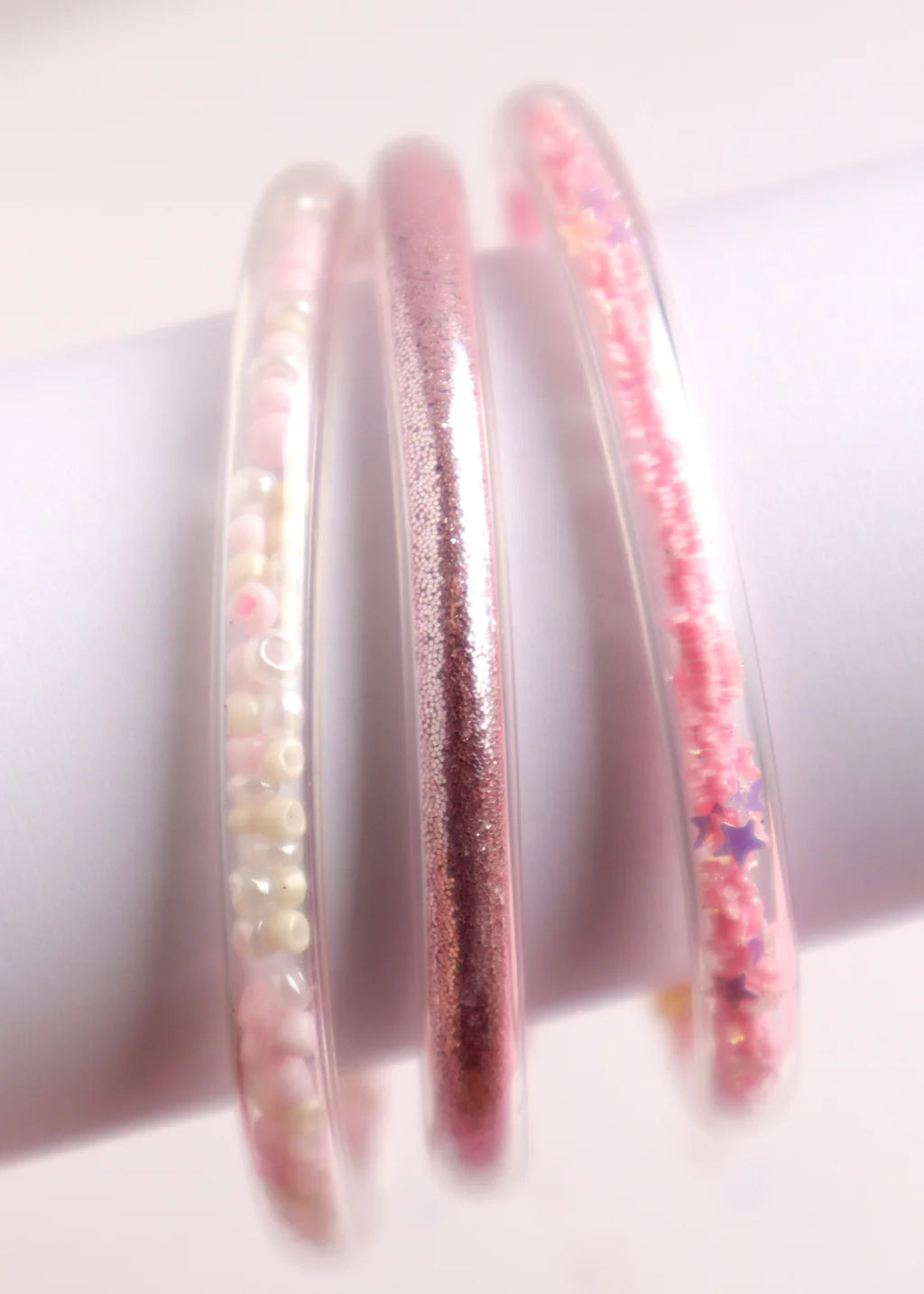 Glitter Elastic Bracelets- Pink