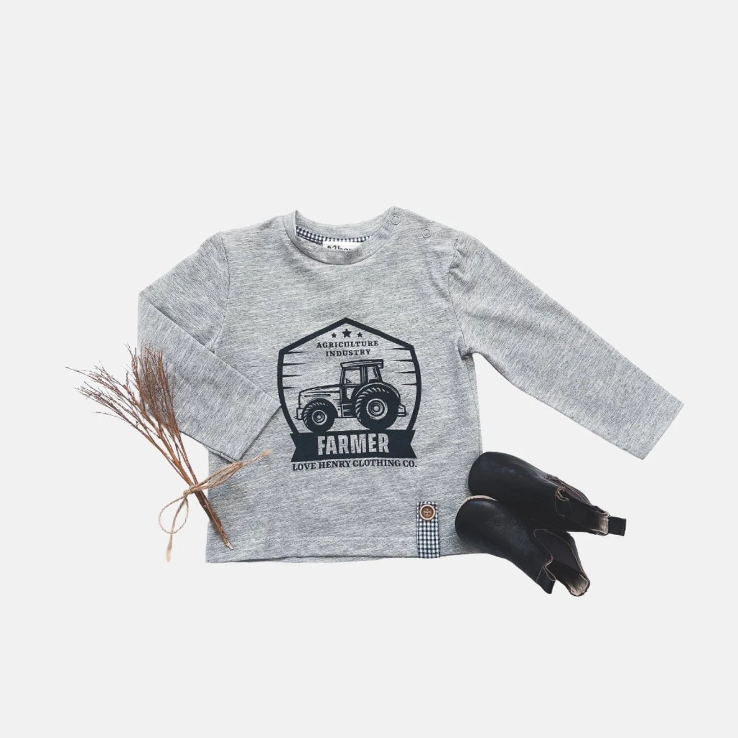 Long Sleeve Graphic Tee- Farmers Tractor