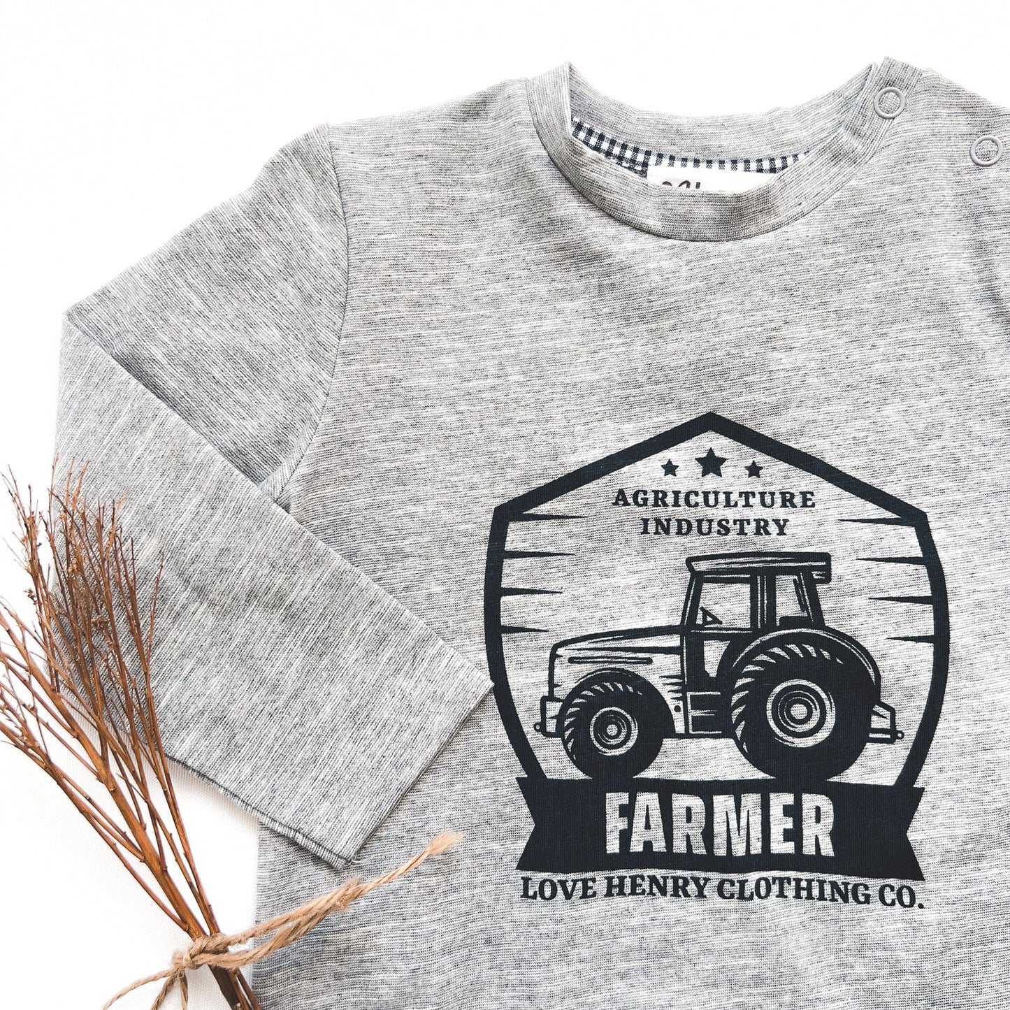 Long Sleeve Graphic Tee- Farmers Tractor