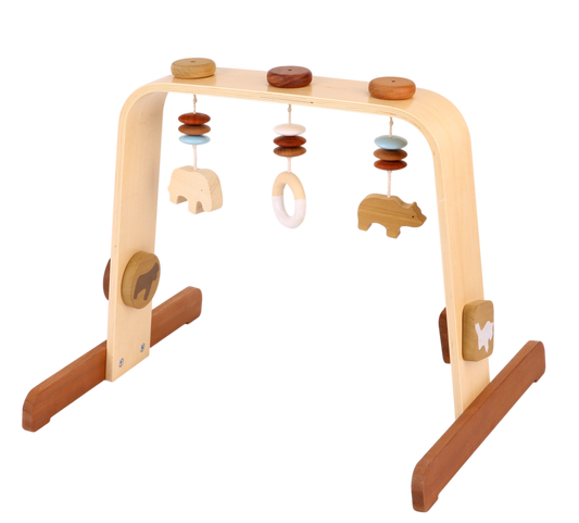 Baby Play Gym- Natural Wood