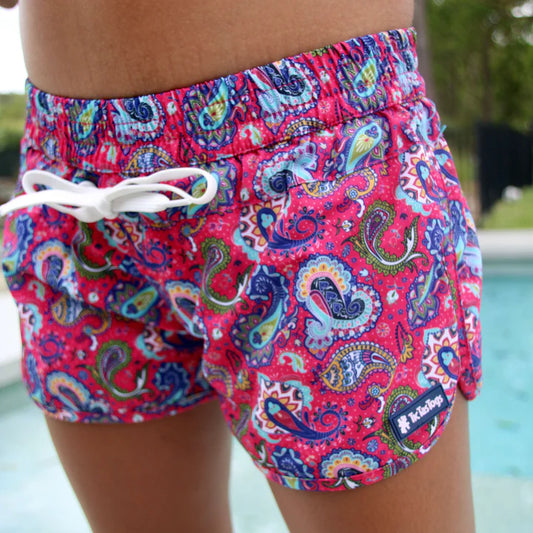 Girls Beach Swim Short- Fiesta