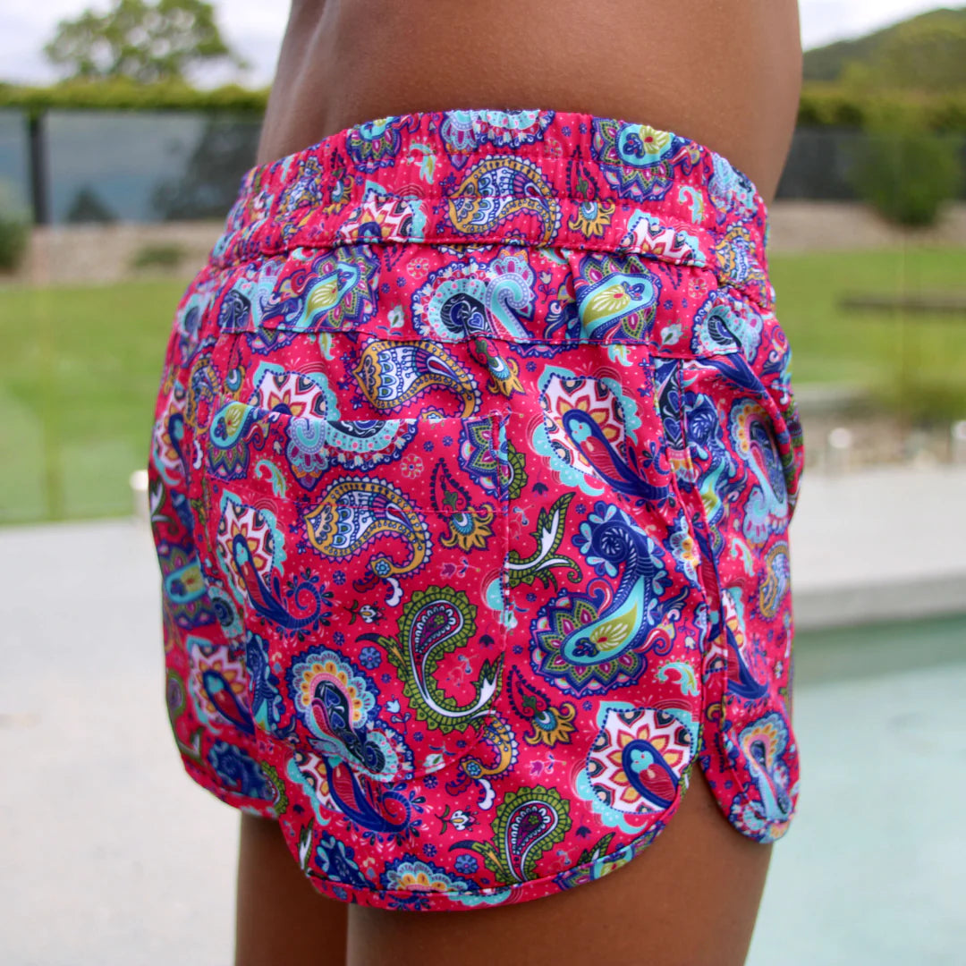 Girls Beach Swim Short- Fiesta