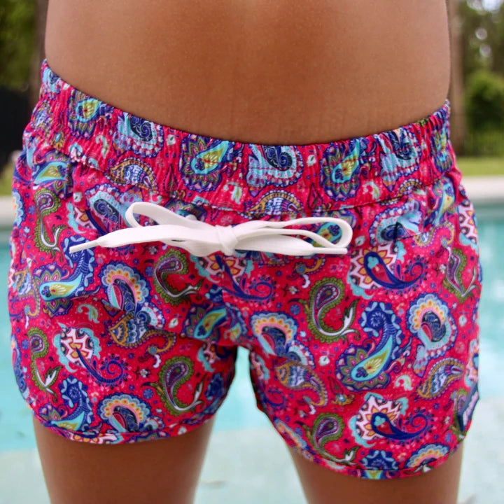 Girls Beach Swim Short- Fiesta