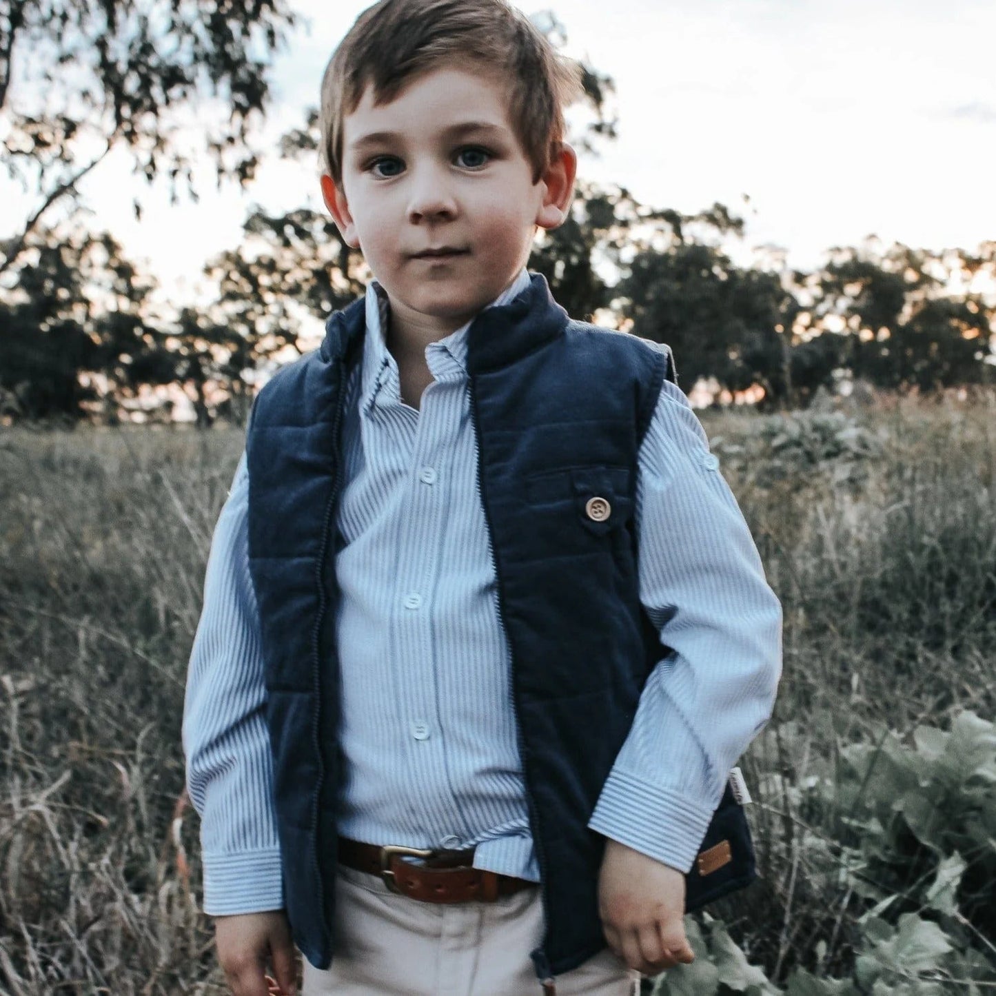 Cooper Vest- Navy Corduroy