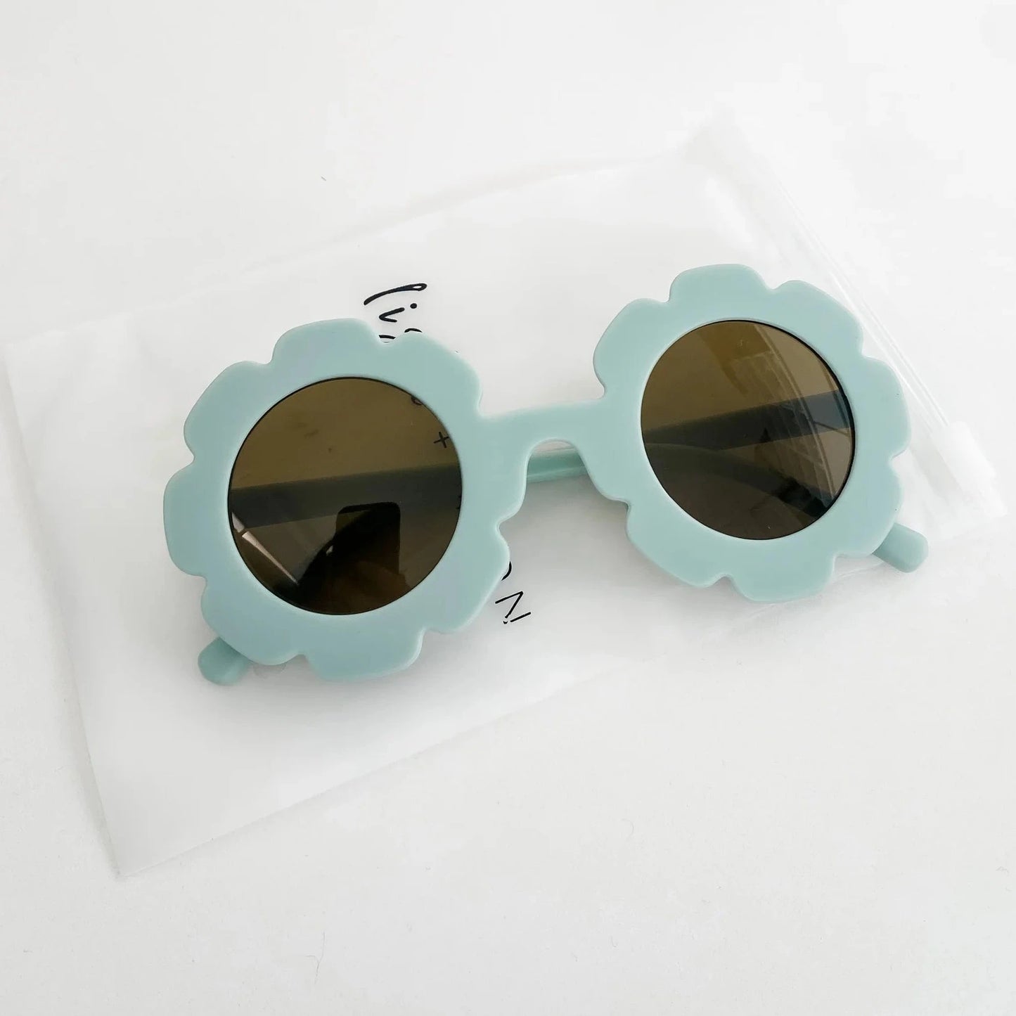 Dusty Blue Flower Sunglasses