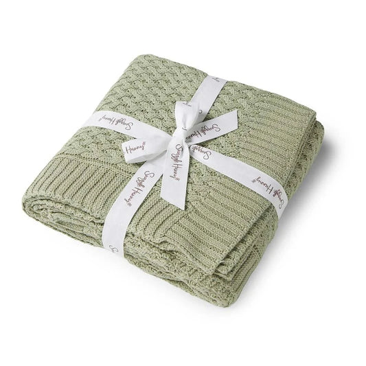 Diamond Knit Organic Baby Blanket- Dewkist