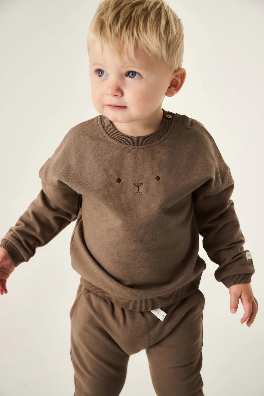 Organic Coton Damien Sweatshirt- Bear