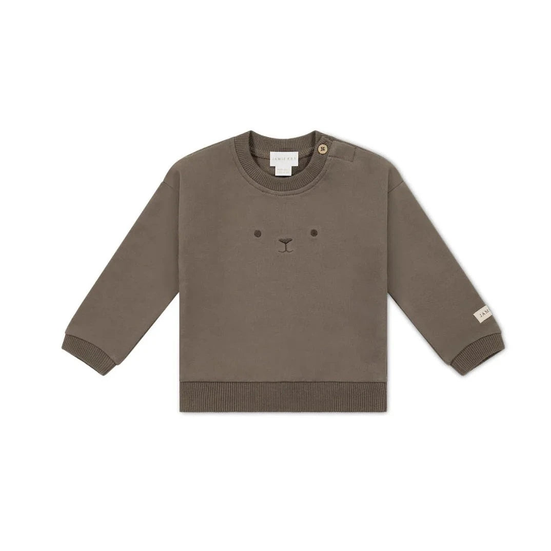 Organic Coton Damien Sweatshirt- Bear