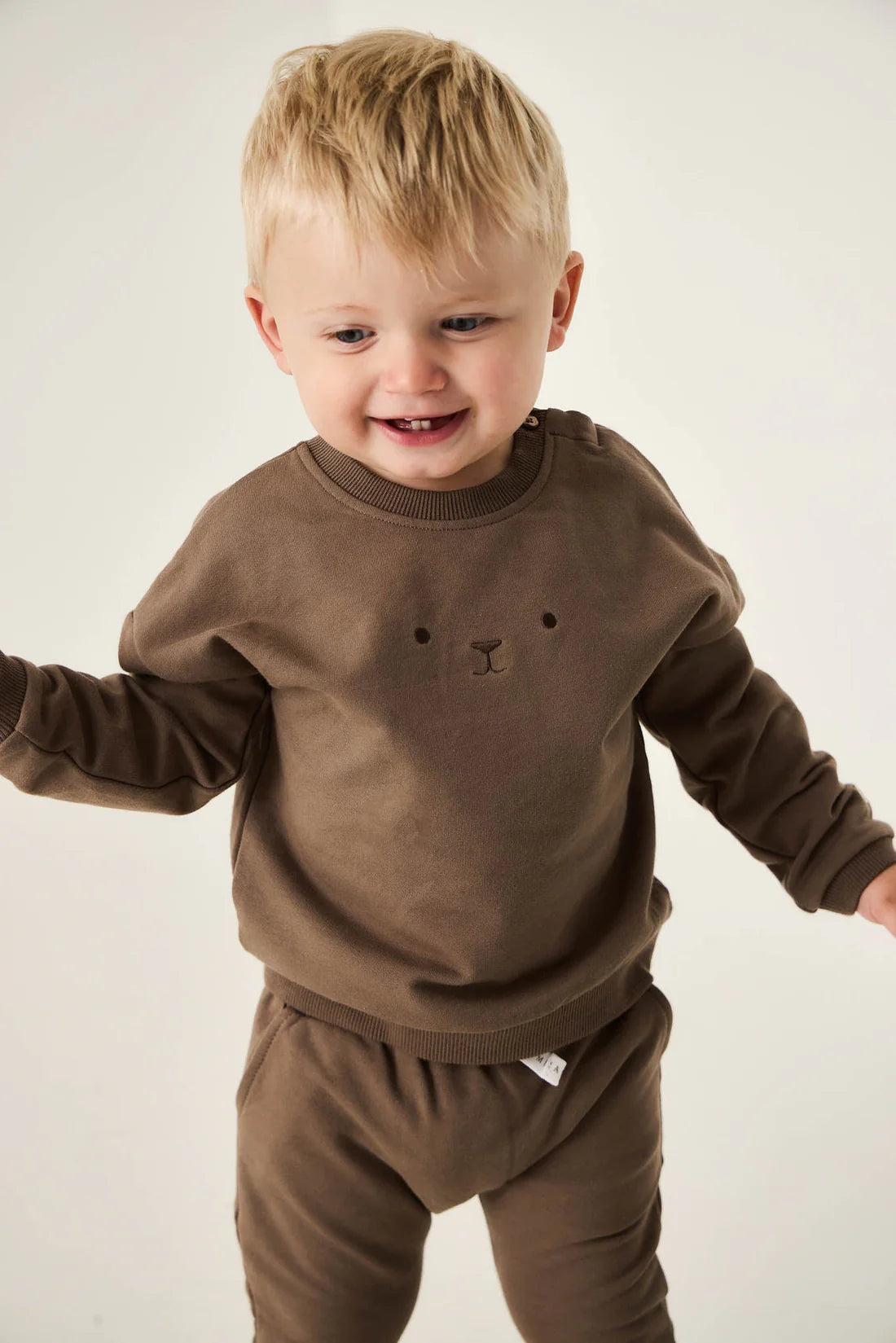 Organic Coton Damien Sweatshirt- Bear