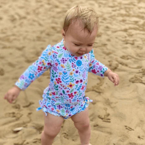 Nappy Change Swimsuit- Ditsy Daisy