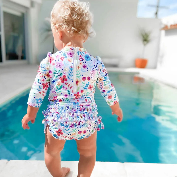 Nappy Change Swimsuit- Ditsy Daisy