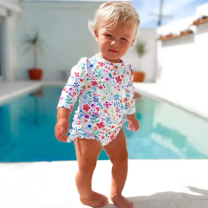 Nappy Change Swimsuit- Ditsy Daisy