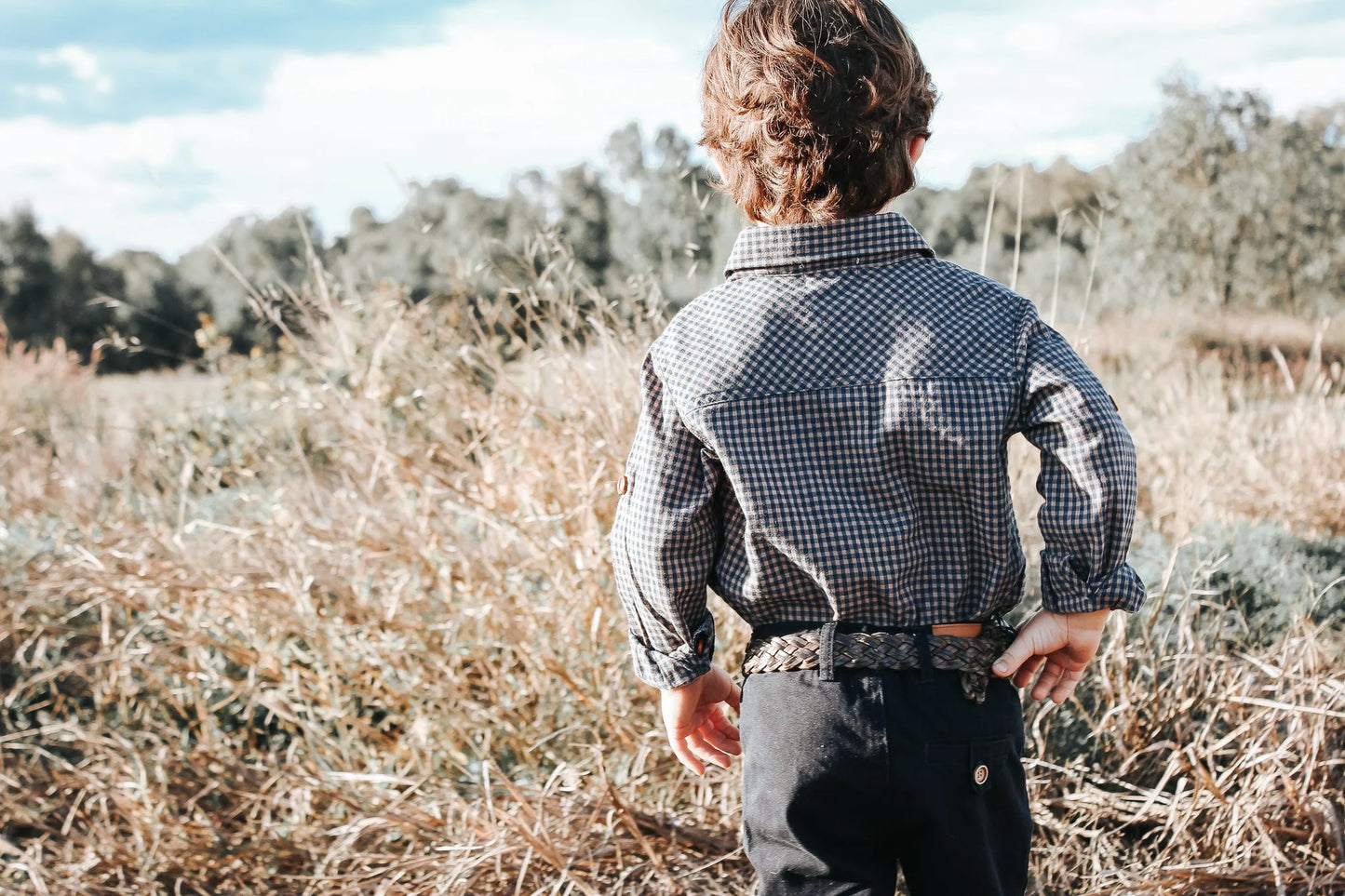 Long Sleeve Dress Shirt- Gingham