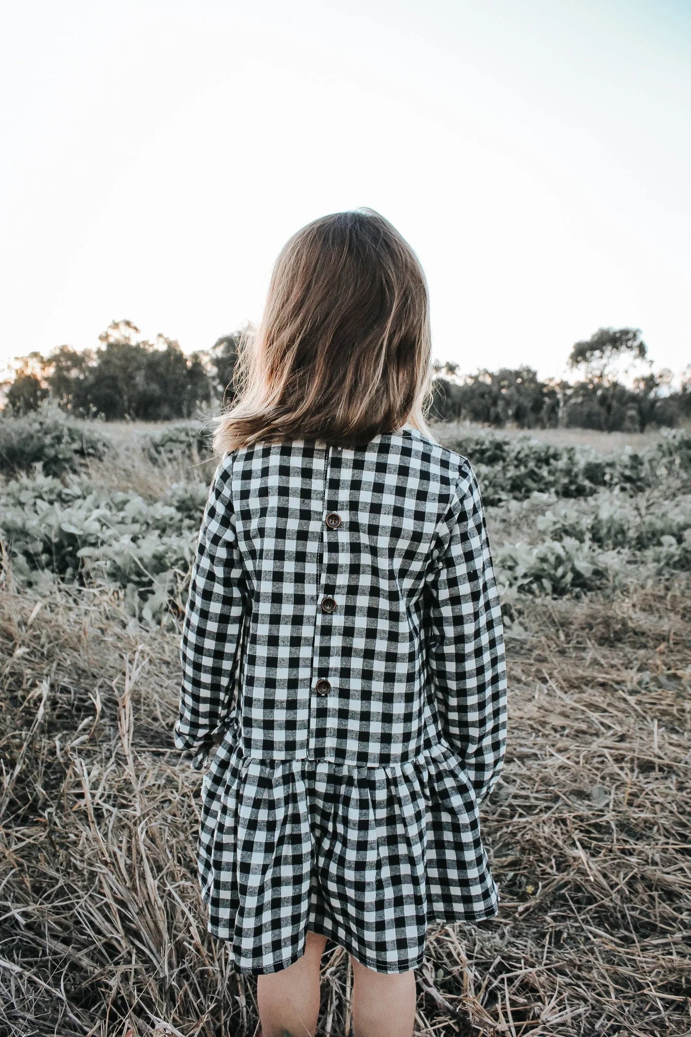 Frankie Dress- Black Check