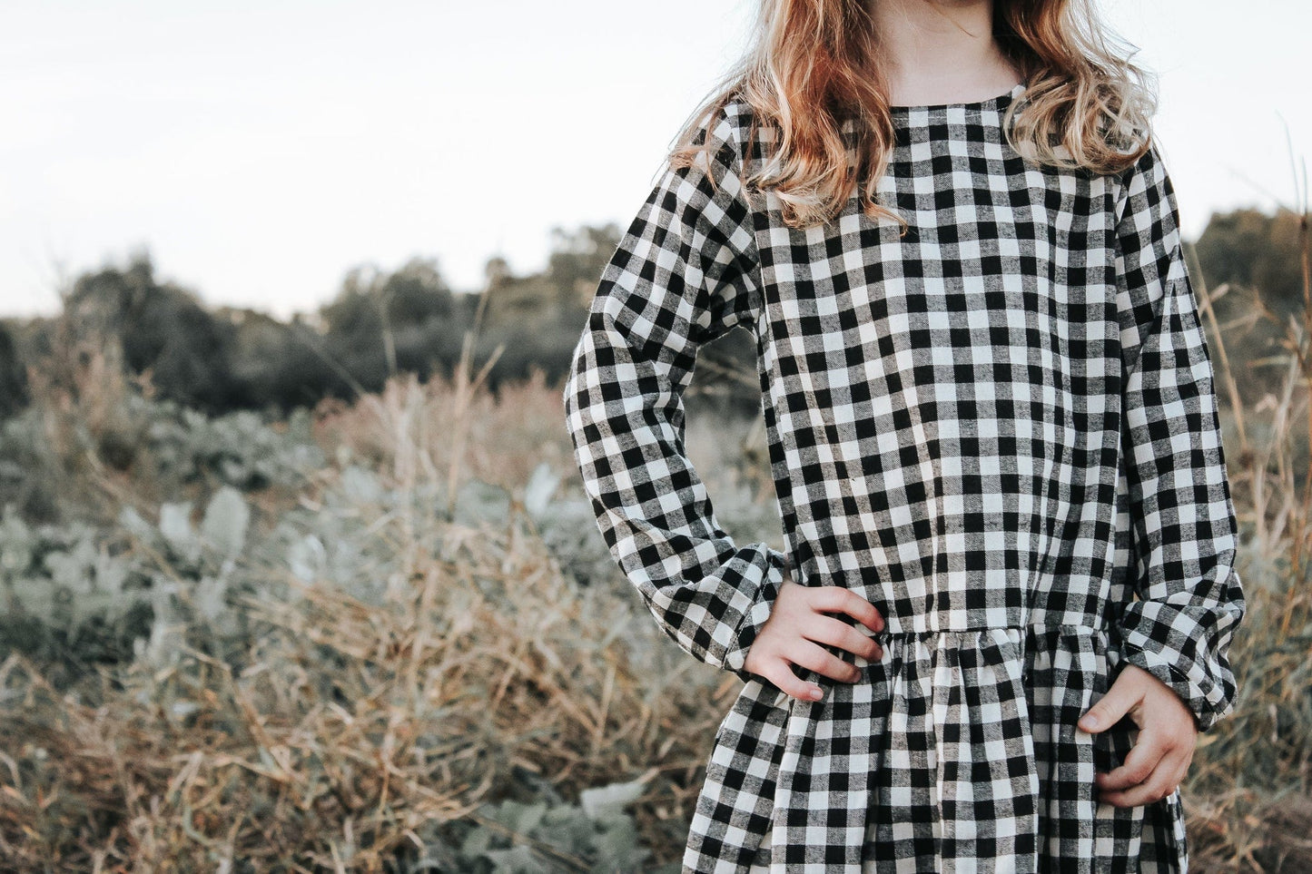 Frankie Dress- Black Check