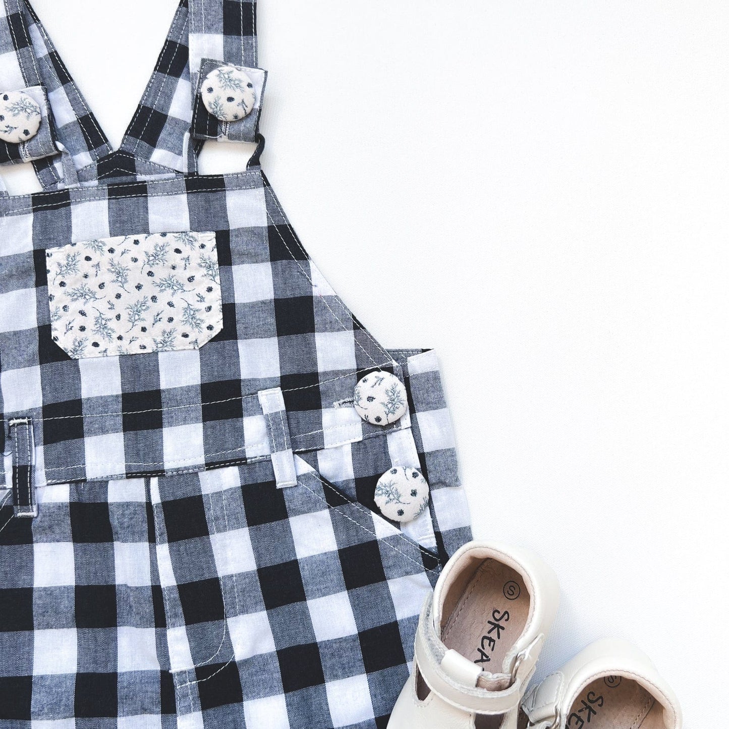 Layla Dungaree- Navy Check