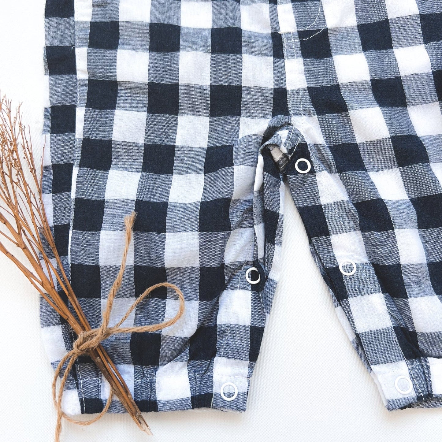 Layla Dungaree- Navy Check