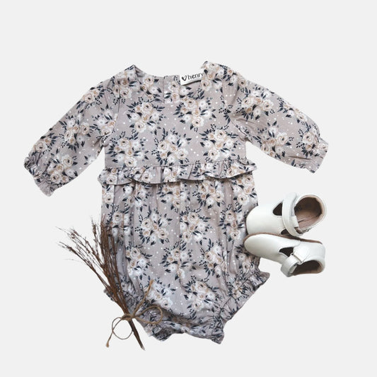 Long Sleeve Nora Playsuit- Prairie Floral