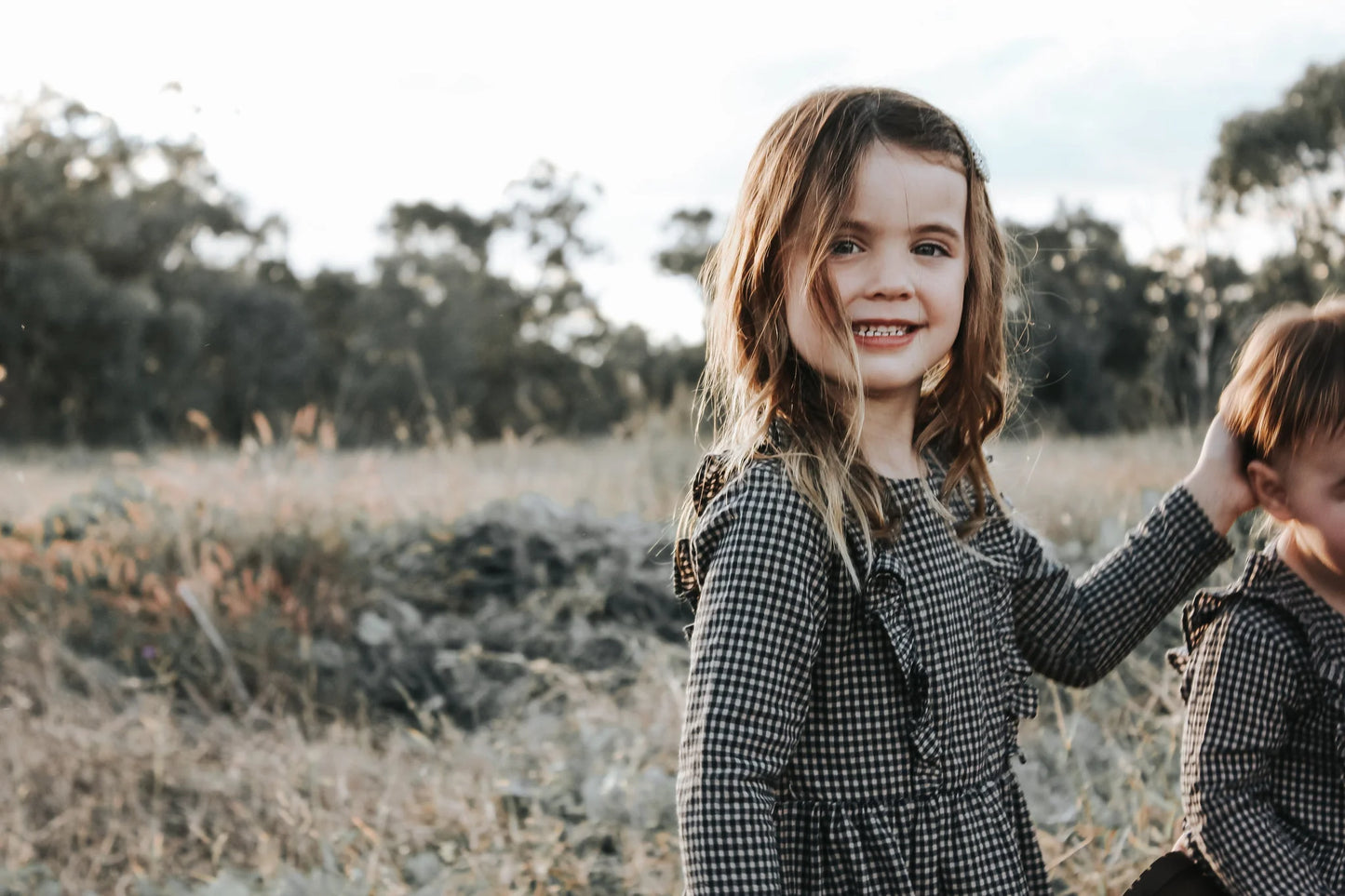 Winter Florence Dress- Navy Gingham